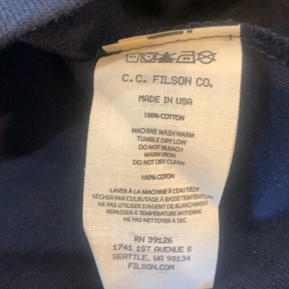 C.C. Filson Popeye Short Sleeve T-Shirt, NEW - Made in The USA, DKNavyGun - Picture 4 of 5